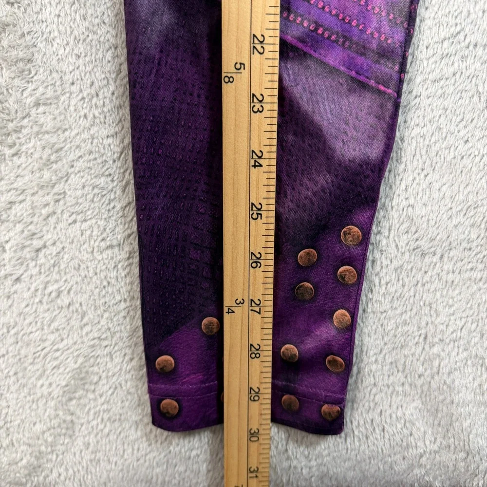 Disney Descendants Mal Costume Kids 7/8 Purple Studded Faux Leather 2pc Set